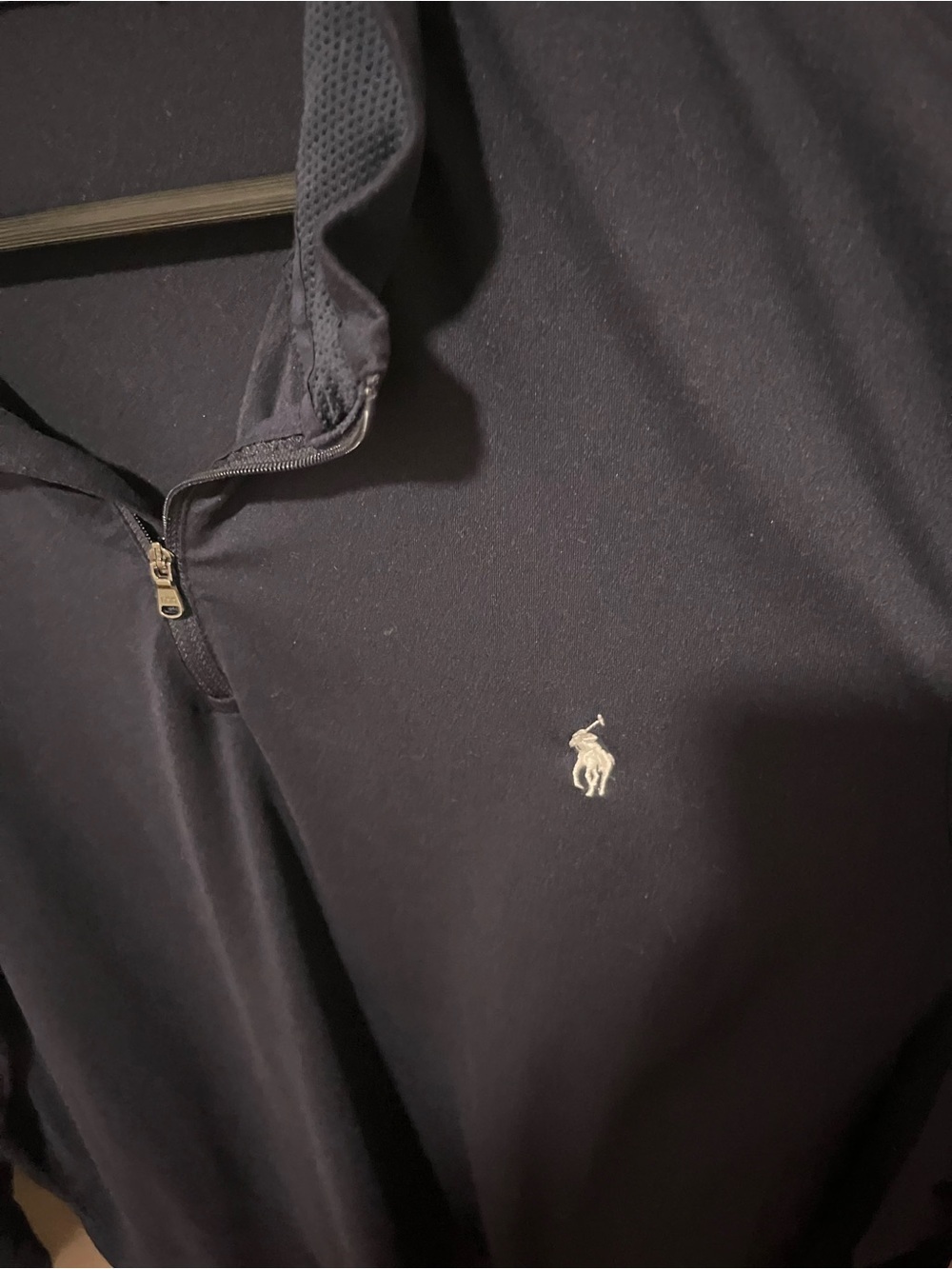 Polo by Ralph Lauren Men’s Athletic Navy Long-Sleeve Quarter-Zip Pullover - Picture 5 of 7